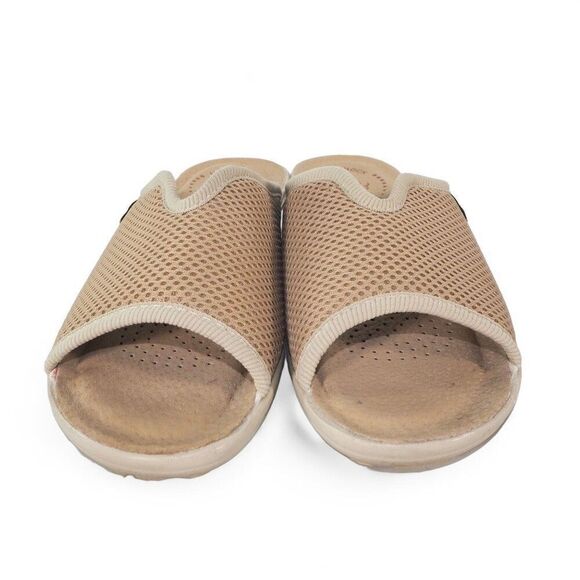 FlyFlot Cloth Slippers Slip-on Slide Sandals Beige Tan Women's 8/39 - Picture 3 of 11